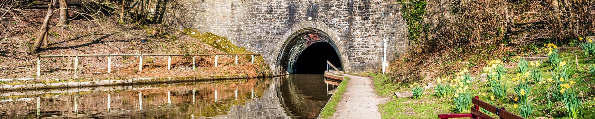 Canal bridge in Llangollen, North Wales