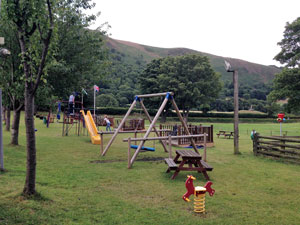 Play area at Abbey Grange Campsite